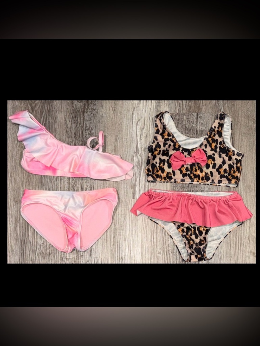 2 Girls Bikinis Size 5/6